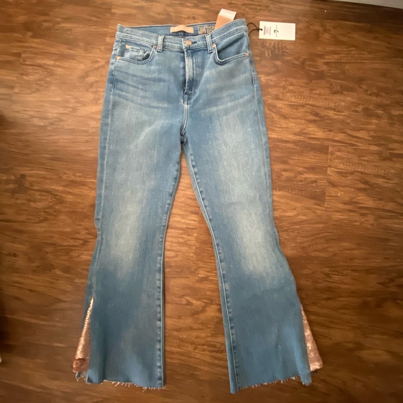7 for all mankind high waist slim kick jeans - Picture 2 of 10